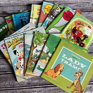 Lot 14 Childrens Picture Books Vintage Disney Classics Scrapbooking Homeschool